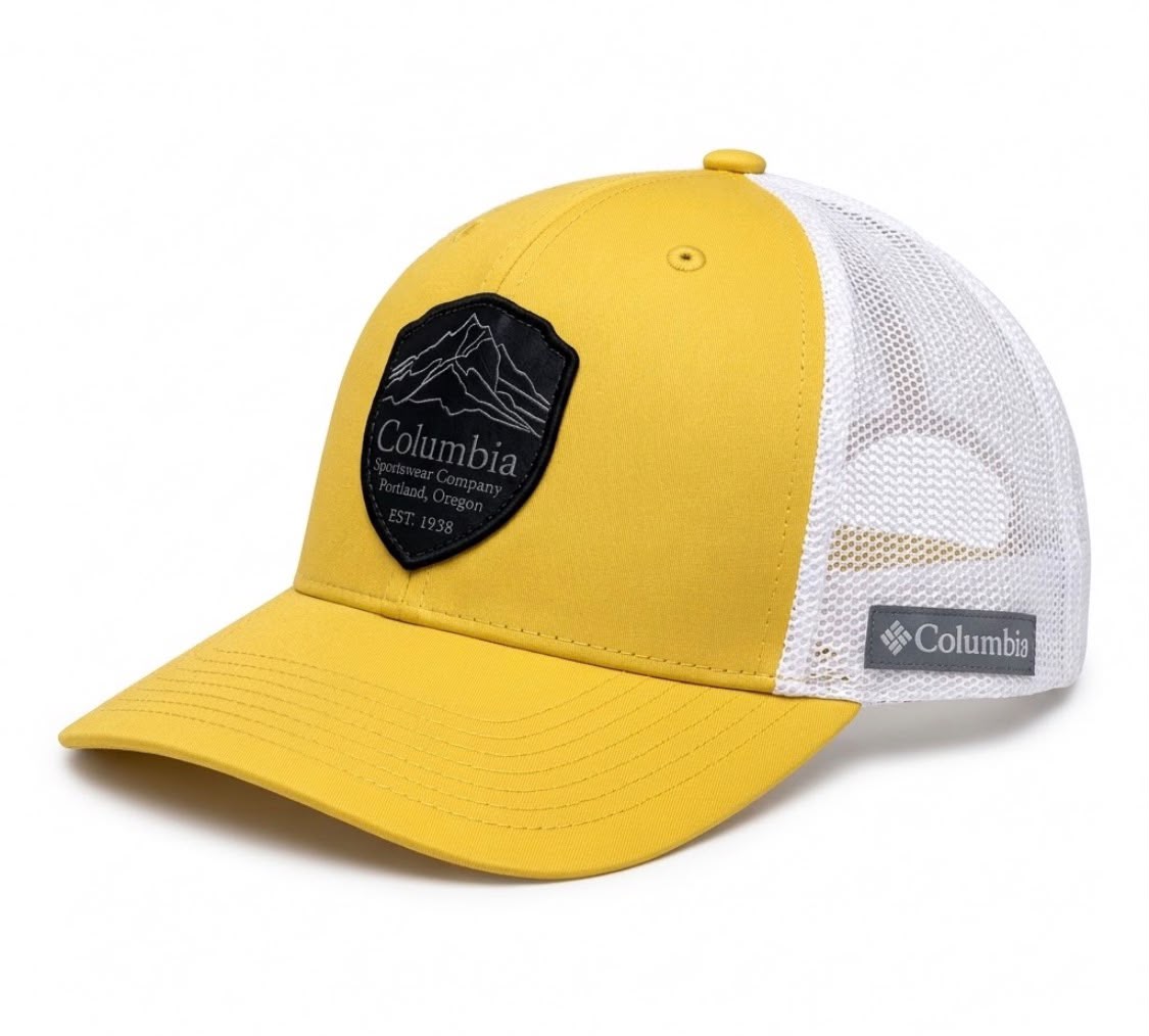 Gorra Columbia Amarillo y blanco