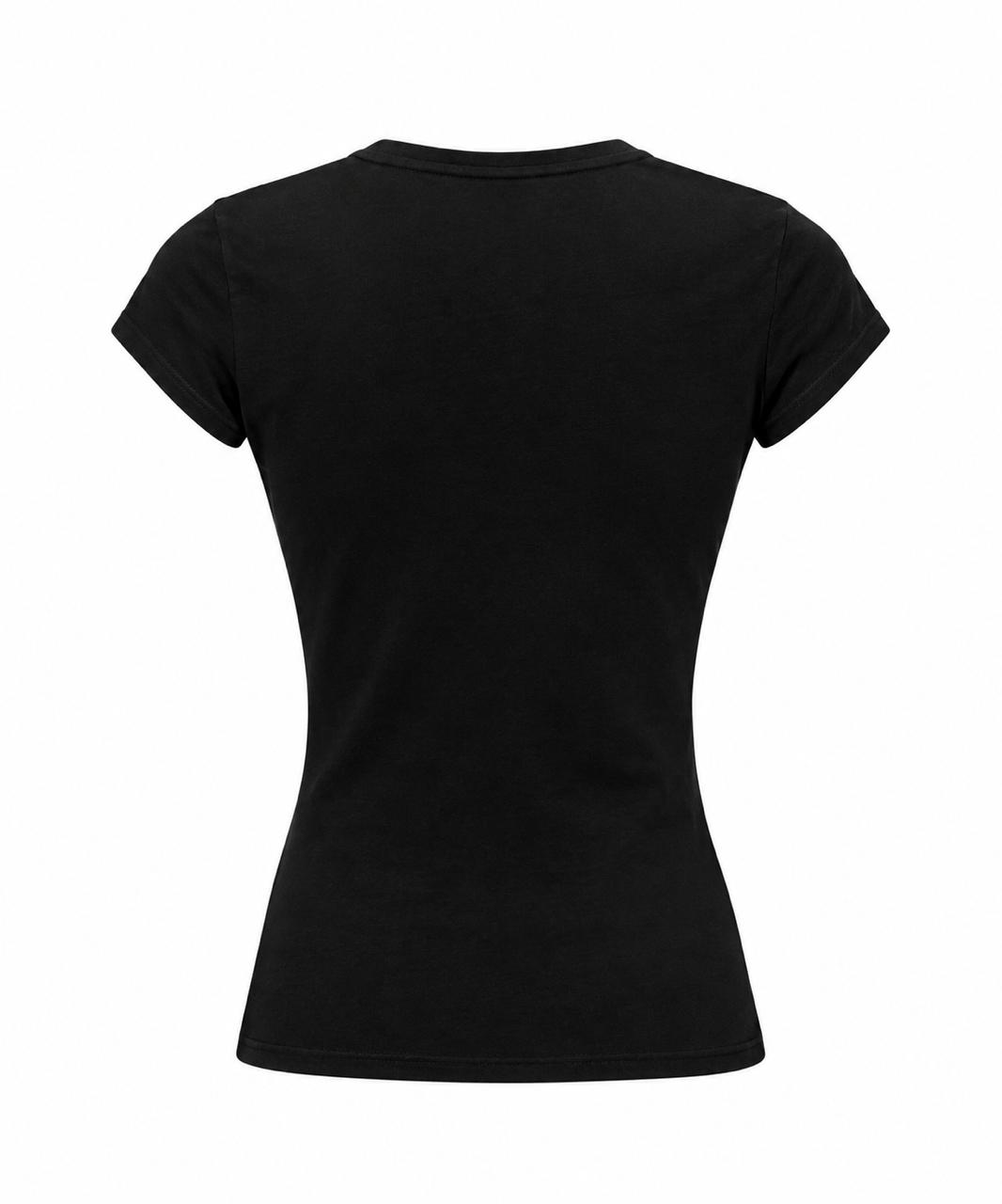 Blusa básica negra de manga corta Forever 21