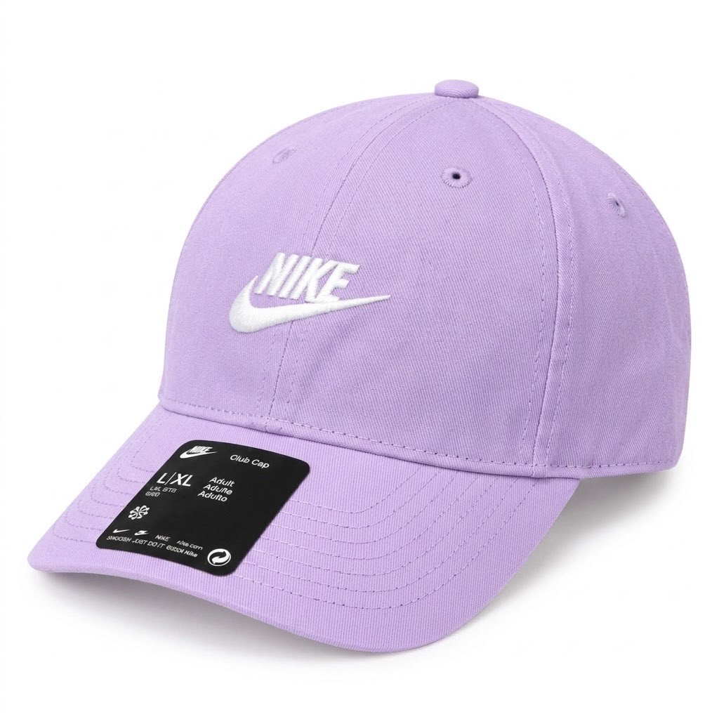 Gorra Nike Club cap lila con logotipo swoosh
