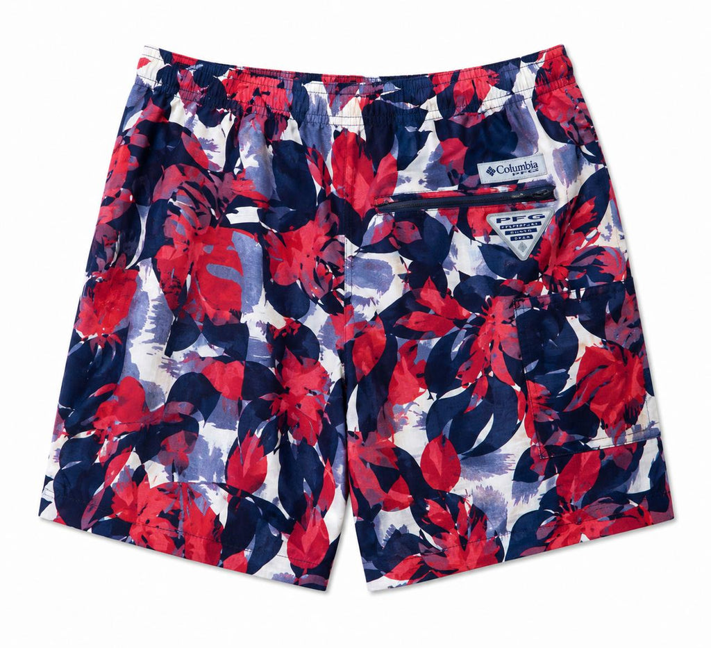 Short Playero Columbia con Estampado Tropical