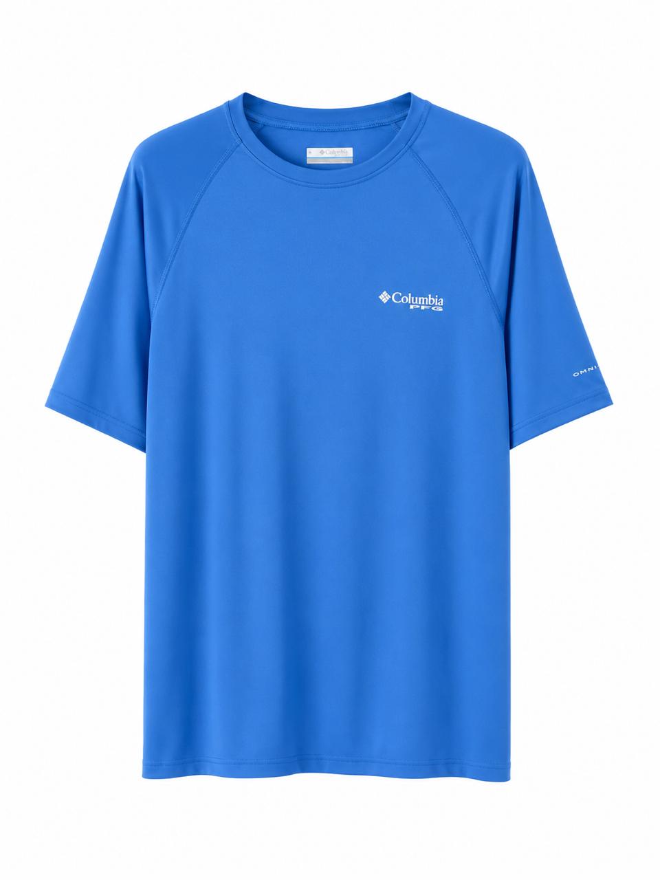 Camiseta columbia PFG manga corta Azul electrico
