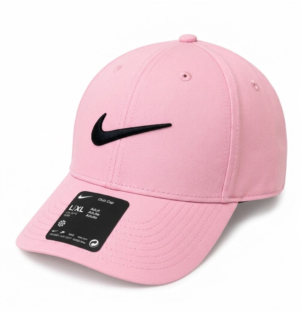 Gorra Nike Club cap rosado con logotipo swoosh