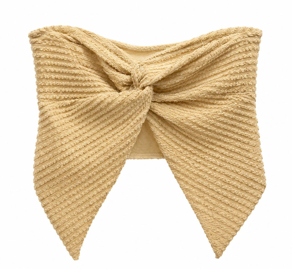 Crop top en beige