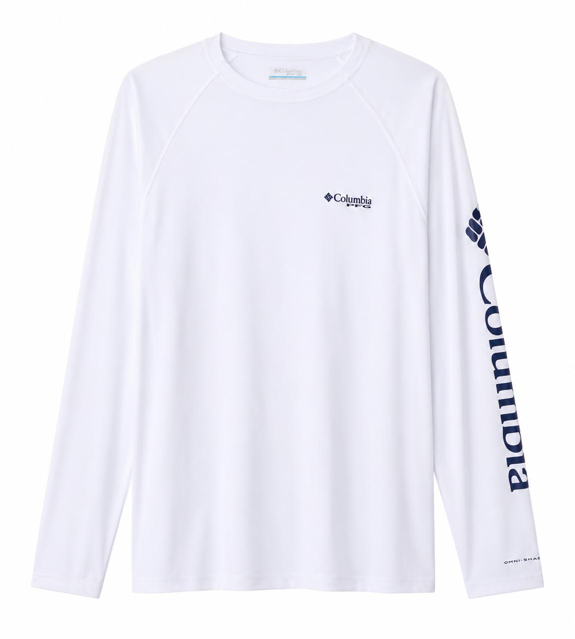 Camiseta Columbia PFG Manga larga Blanco