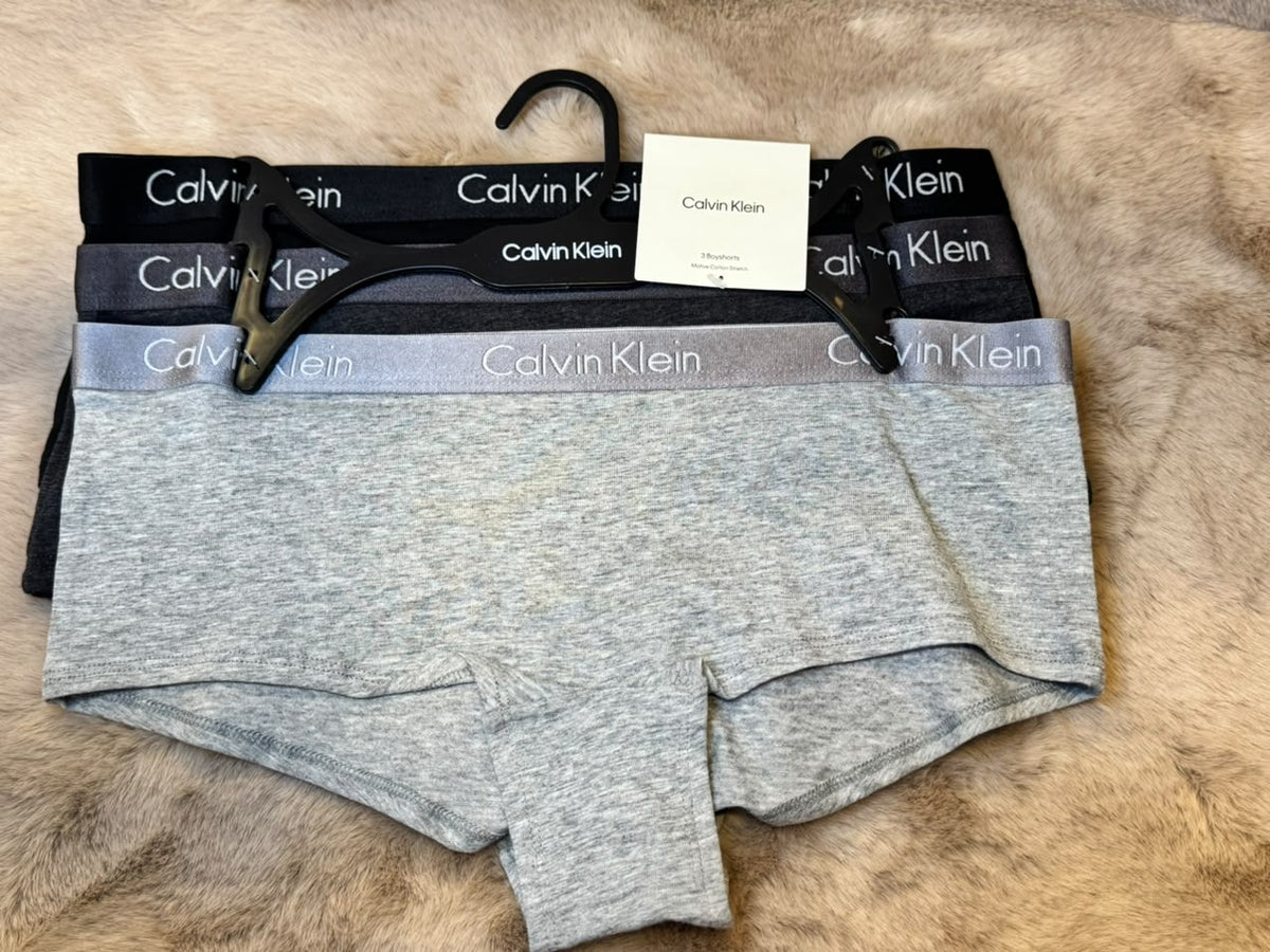 Set x3 Boyshort Calvin Klein- Classic Neutrails
