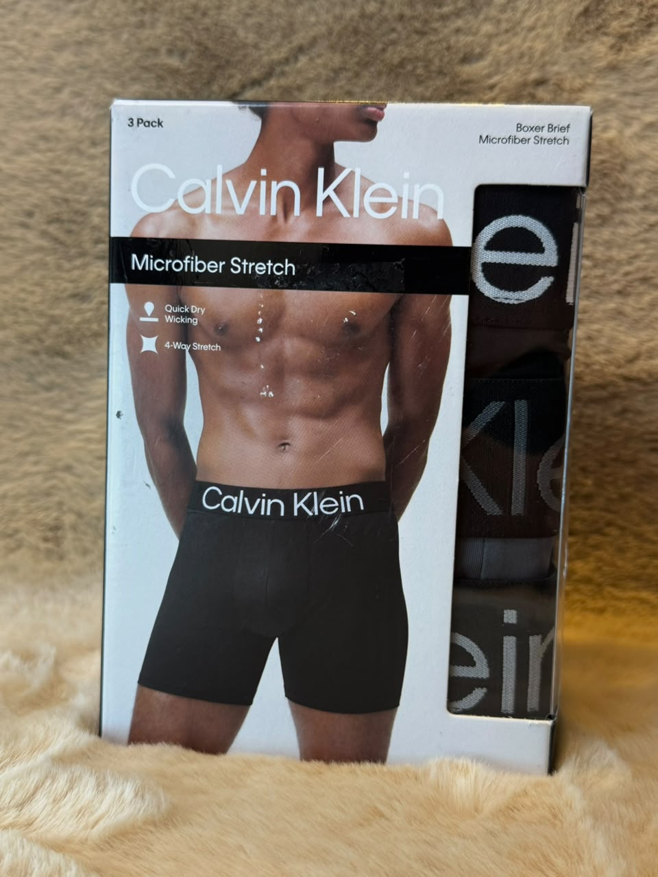 Set de 3 Bóxers Calvin Klein Microfiber Stretch para hombre