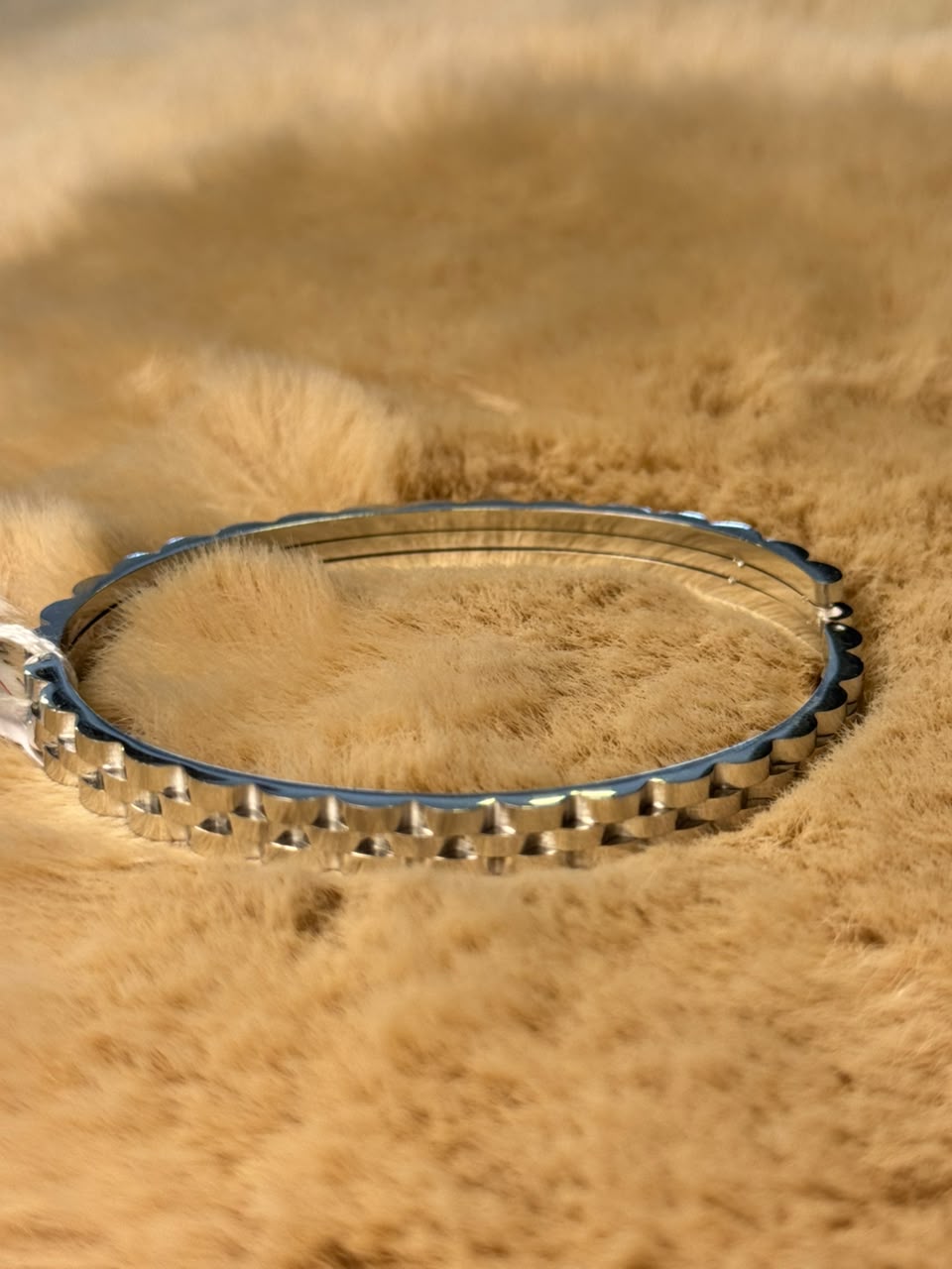Brazalete Plateado Acero Inoxidable