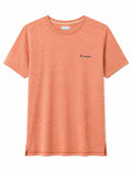 Camisa Manga corta Naranja coral Jaspeado