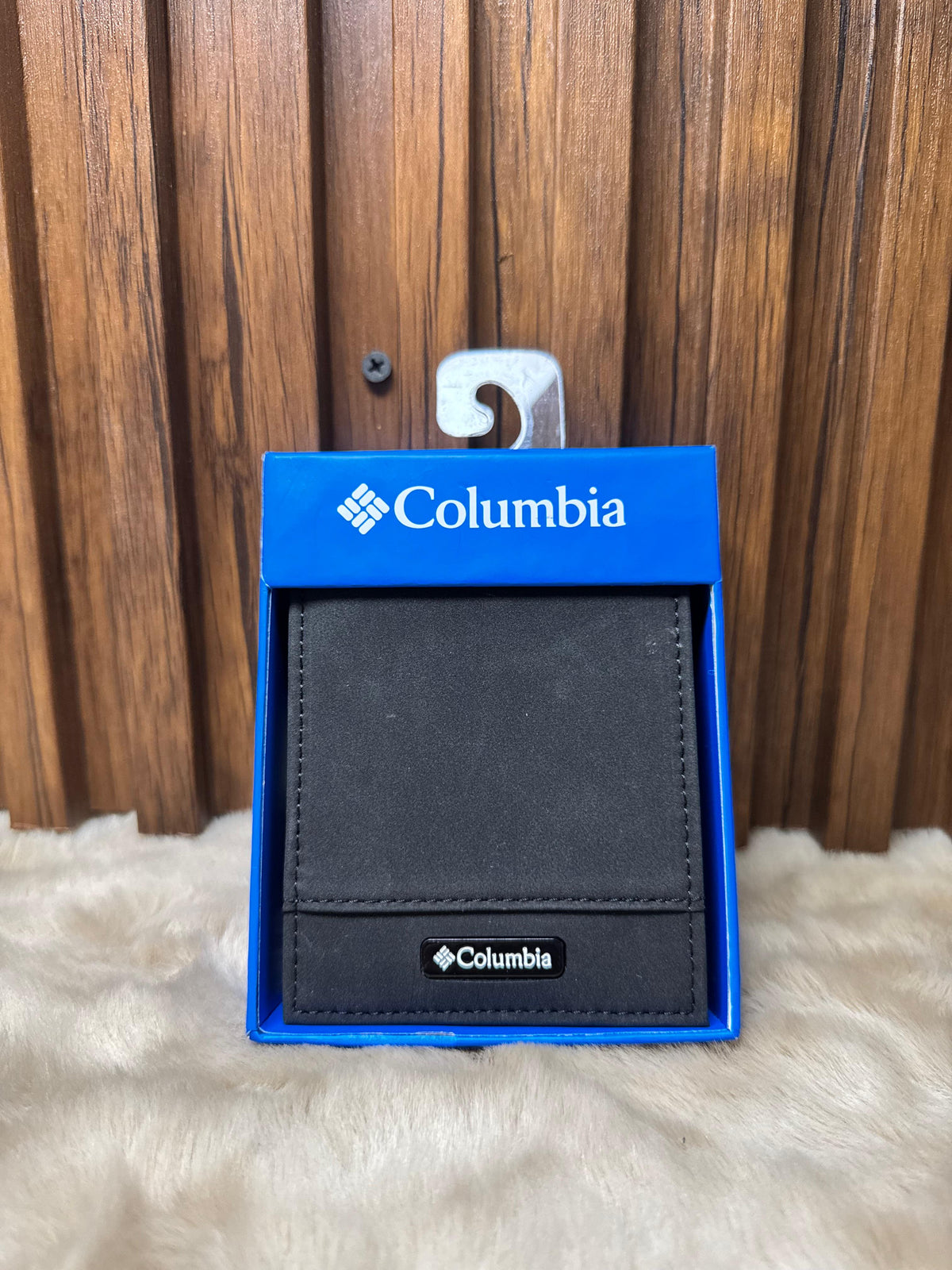 Billetera para hombres Columbia en cuero negro