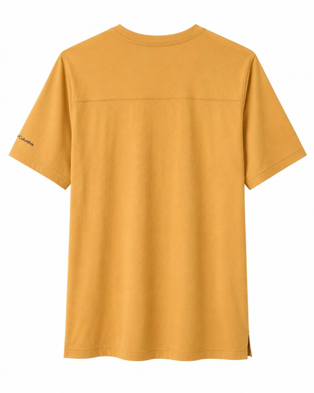 Camisa manga corta Mostaza cálido