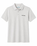 Camiseta estilo polo Columbia manga corta Gris claro