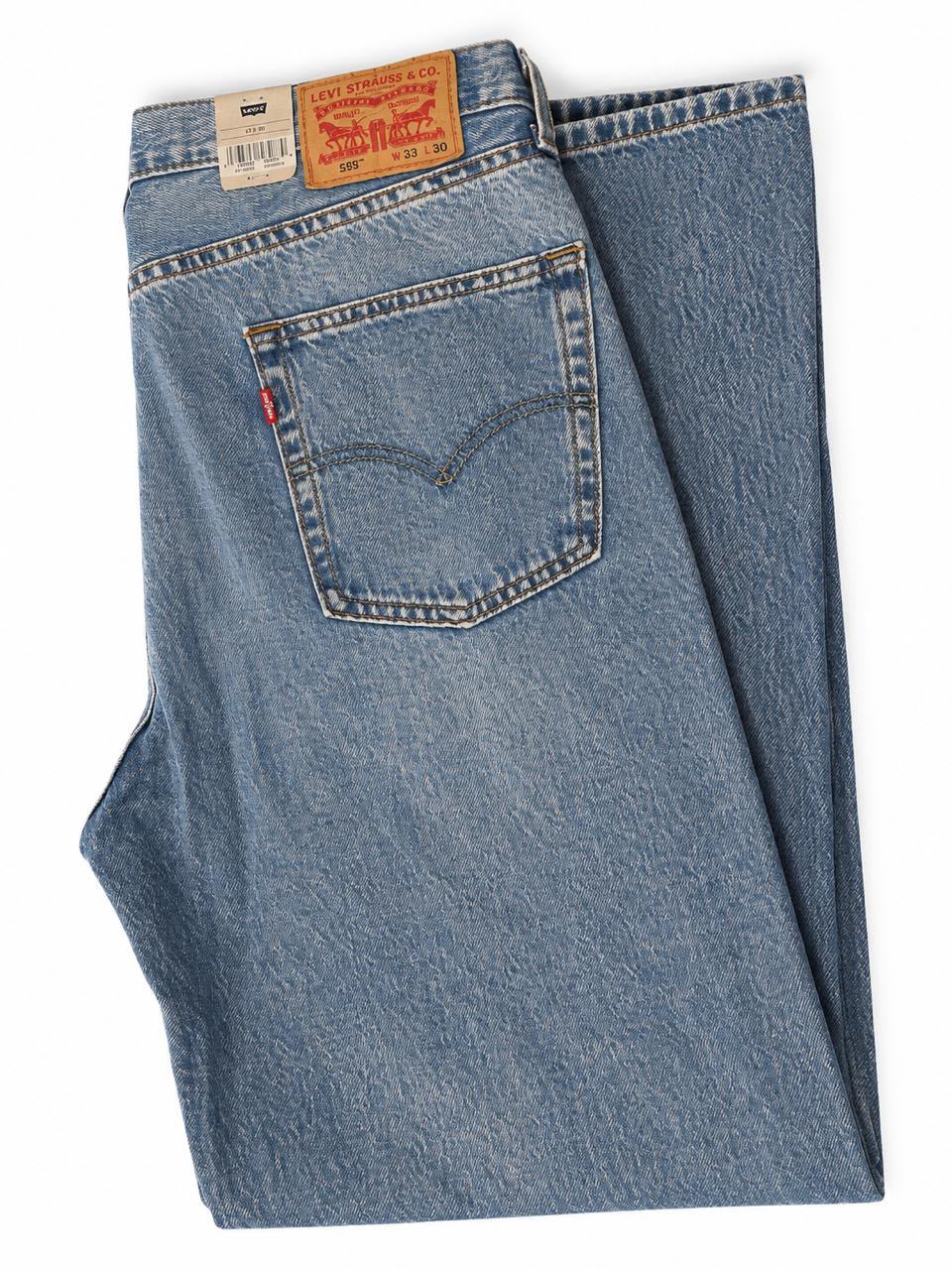 Jean levis 565 loose straight azul medio