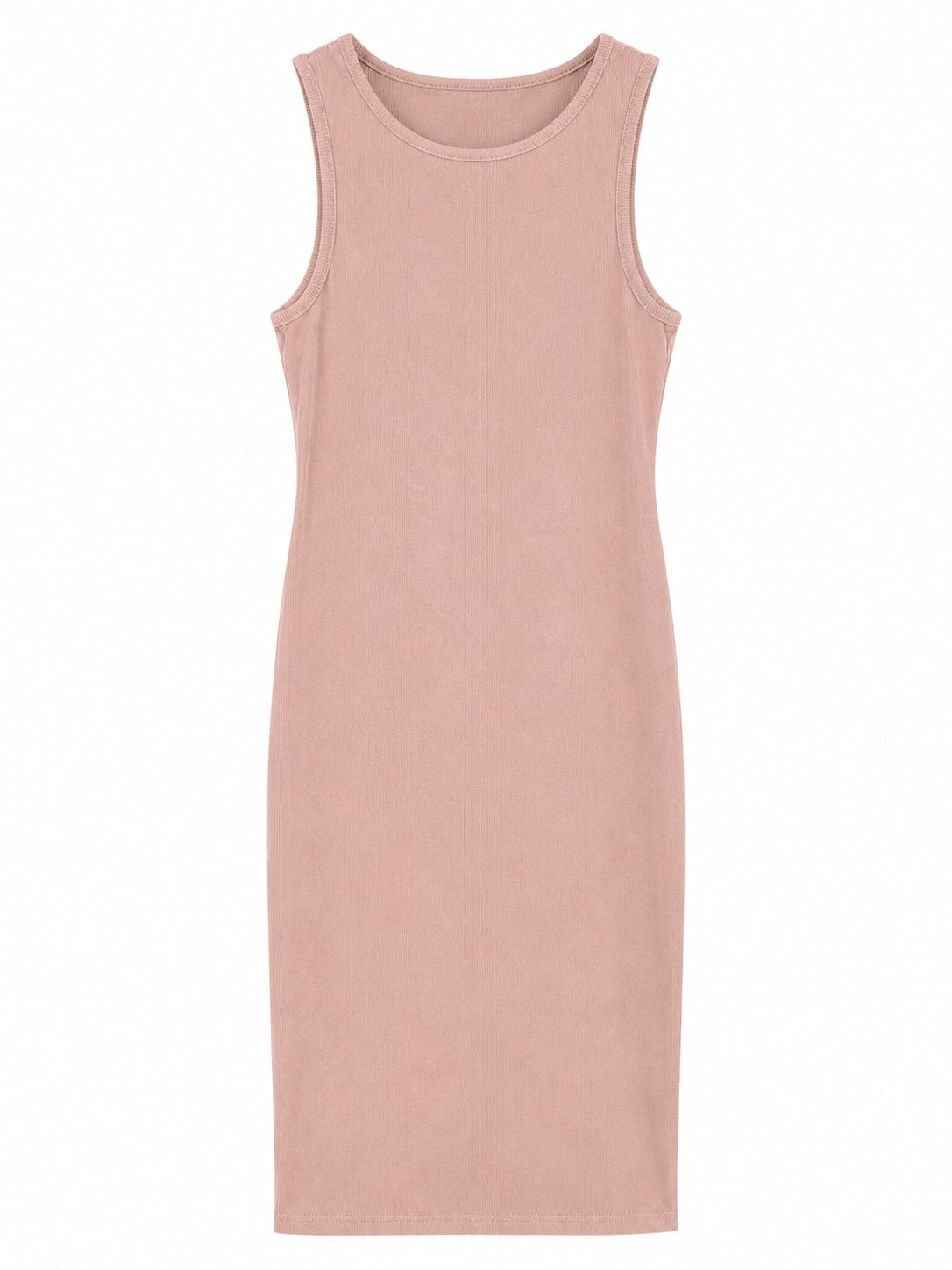 Vestido midi ajustado básico