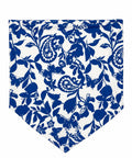 Crop top Estampado azul y blanco
