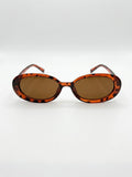 Gafas de sol ovaladas en carey retro chic