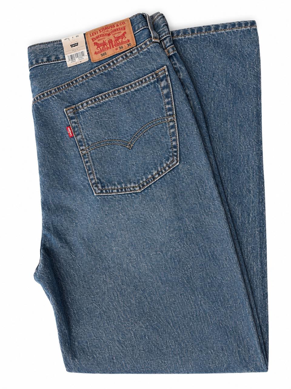 Jean Levis 565 straight azul medio