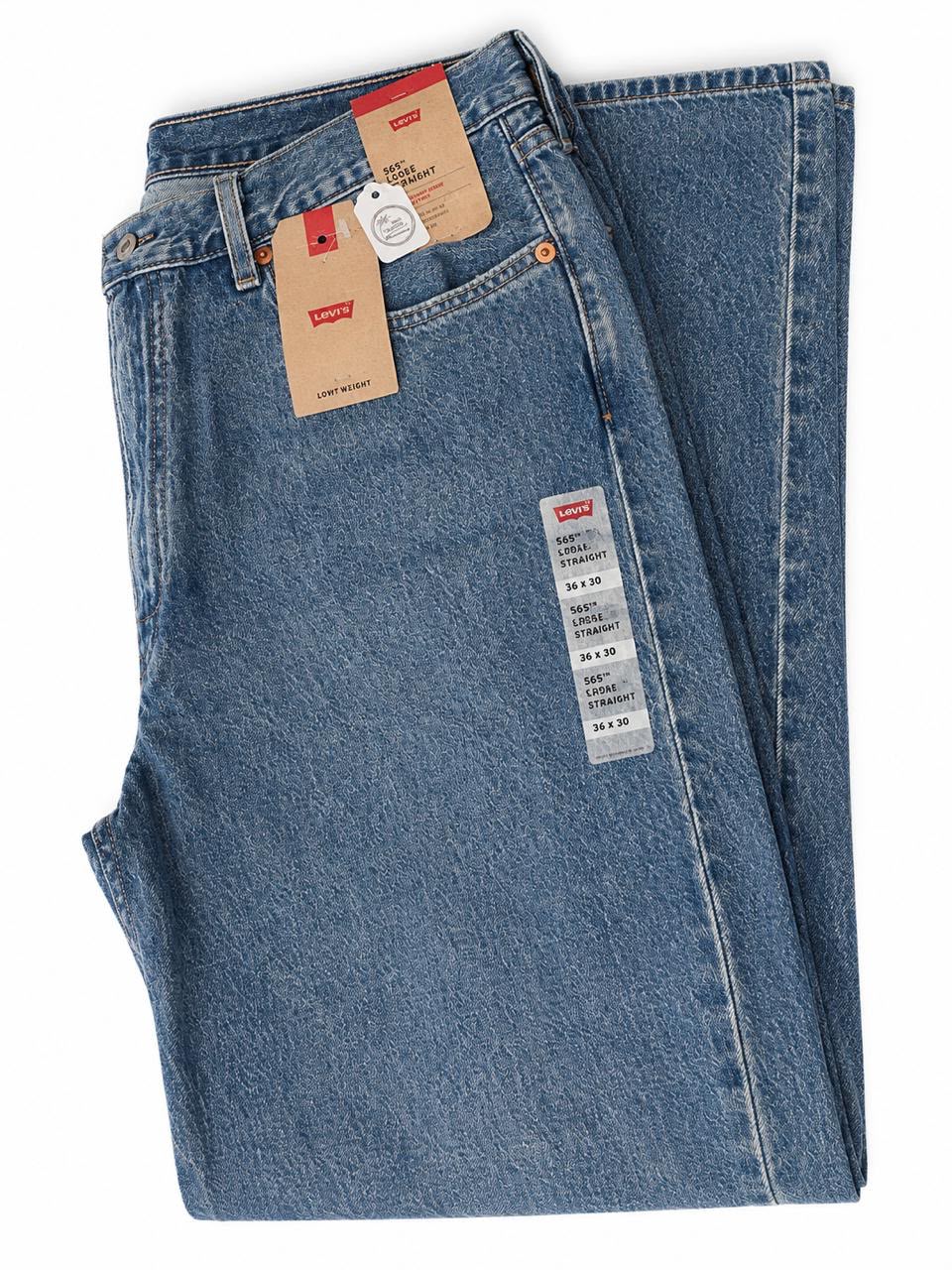 Jean Levis 565 straight azul medio