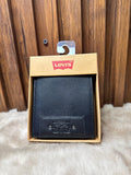 Billetera para Hombre Levis negra en cuero