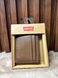 Billetera para Hombre Levis café en cuero