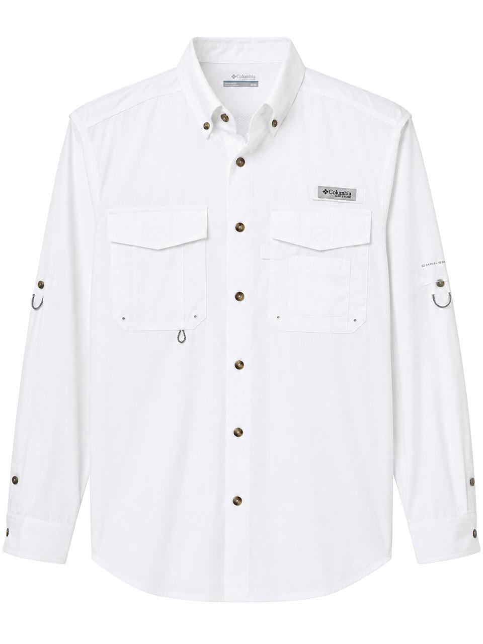 Columbia manga larga blanca