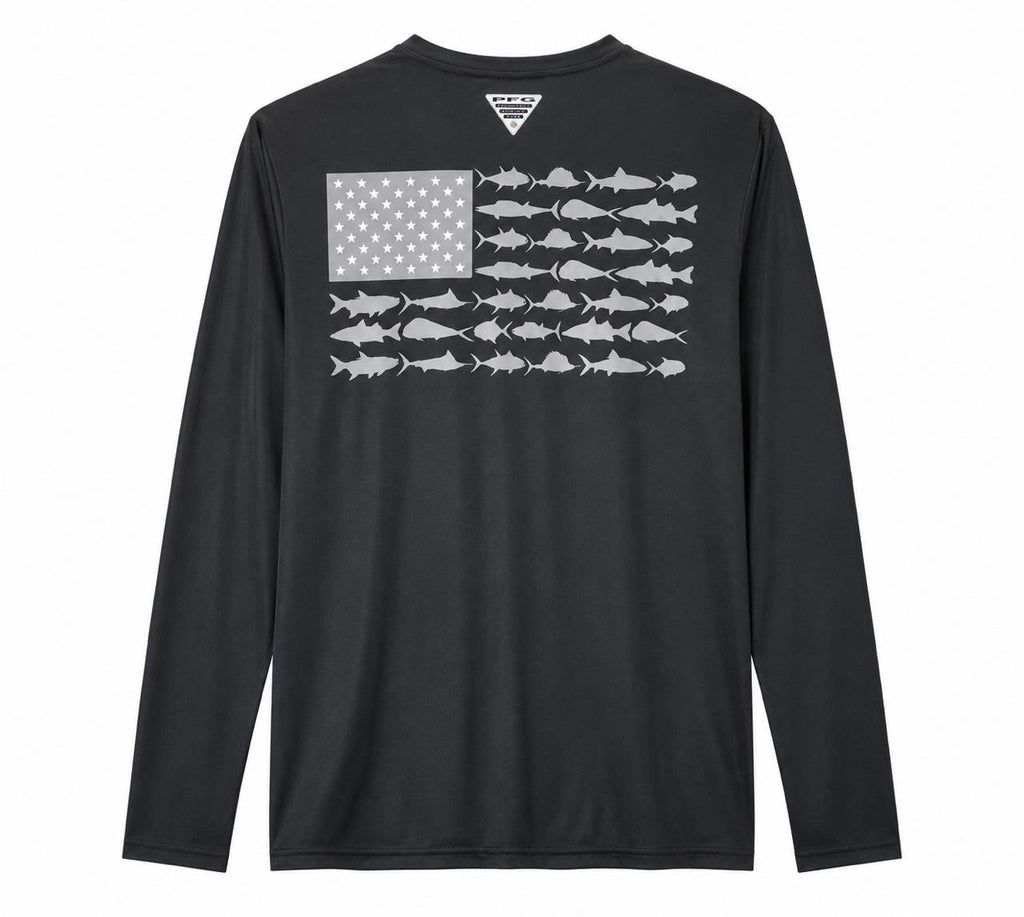Camiseta Columbia PFG Manga larga Negro