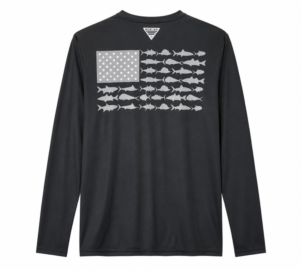 Camiseta Columbia PFG Manga larga Negro