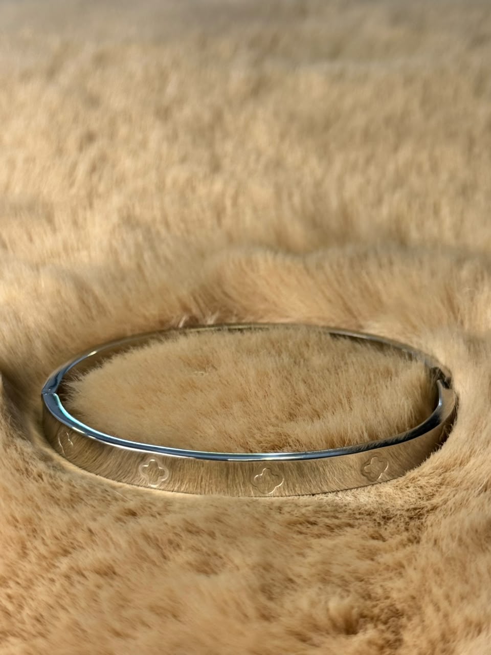 Brazalete Plateado Acero Inoxidable
